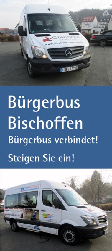 Zwei verschiedene Ansichten des Bürgerbuses