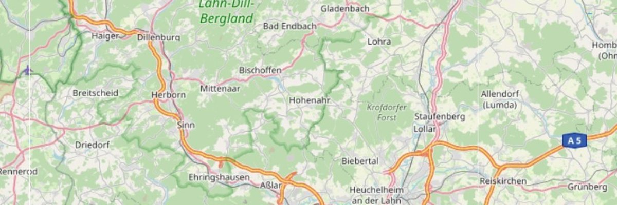 Nachbarschaft Kartenausschnitt von Openstreetmap
